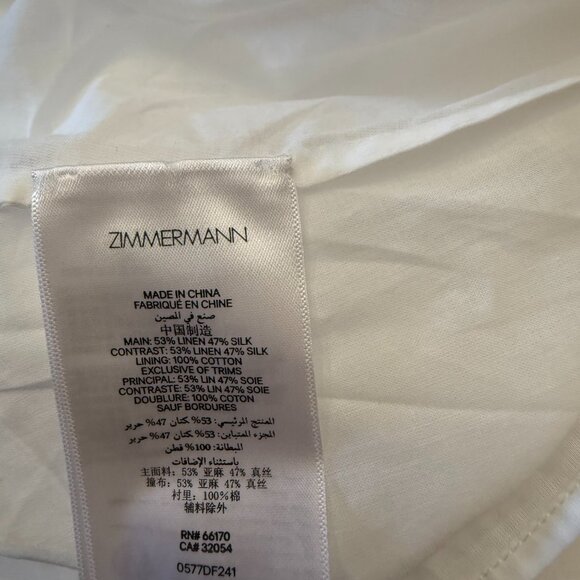 ZIMMERMANN  Crush Tiered Lace Mini Dress Size XS/S NEW - Picture 13 of 14